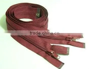 #4 open-end nylon garment zipper and slider