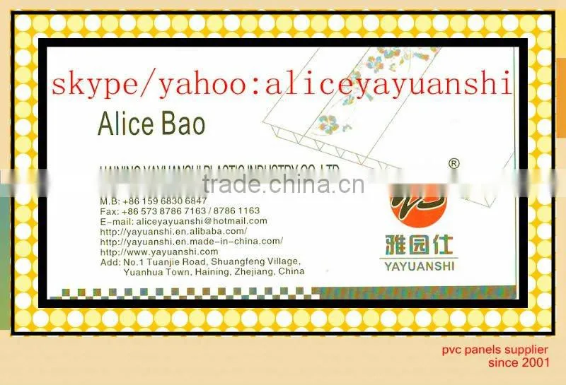 panel de PVC