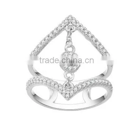 HY Womens fashion jewelry stunning and bling ring Cubic Zirconia Rings
