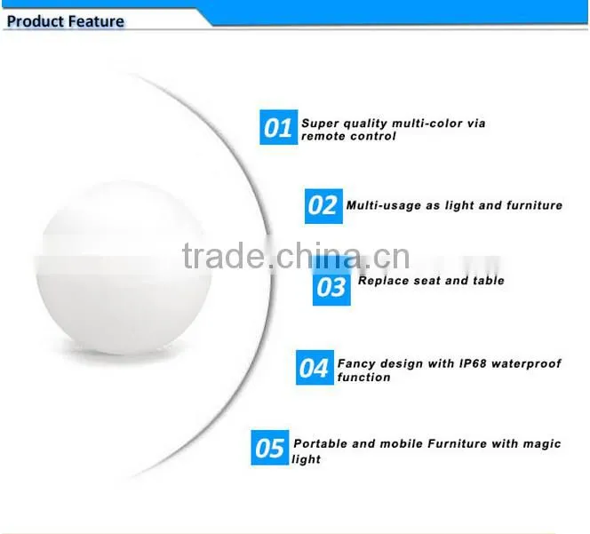 IP68 waterproof floating led pool balls for decoration/swimming pool/event/party
