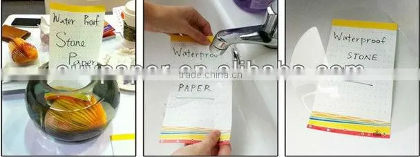 customized waterproof stone paper notebook for sale