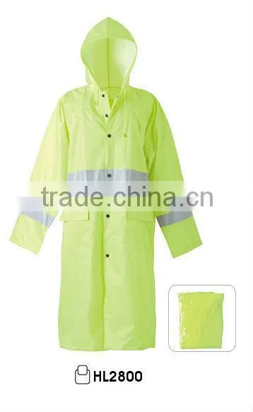 hi vis reflective safety rainsuit