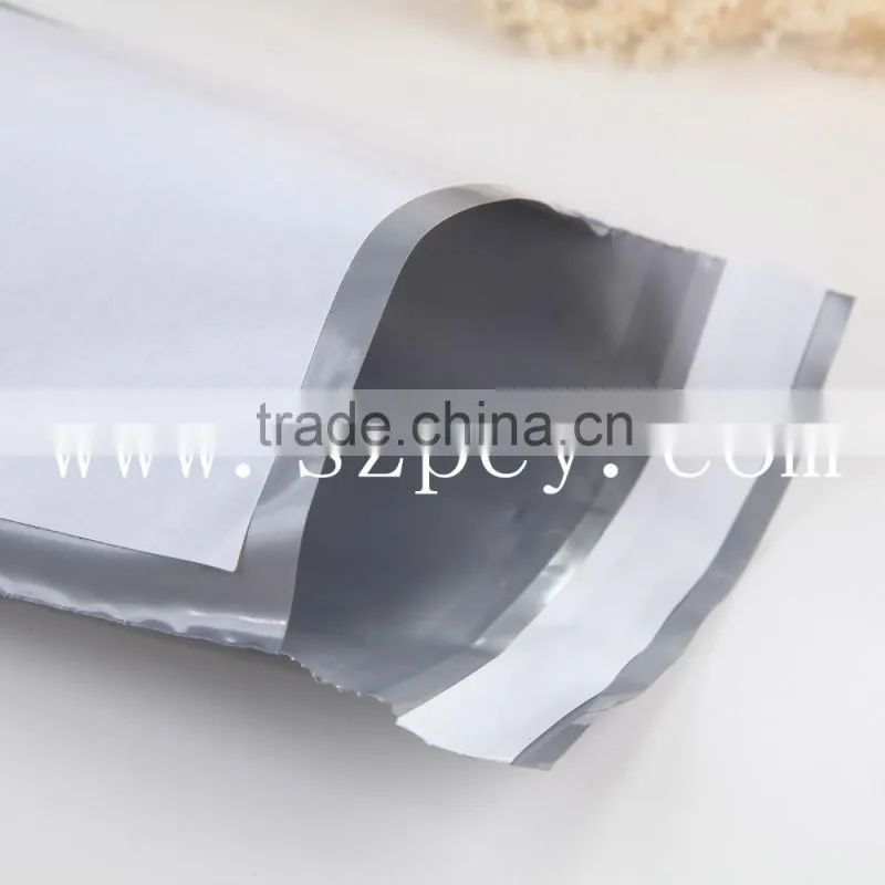 gray self-adhesive back sealed plastic pe bag