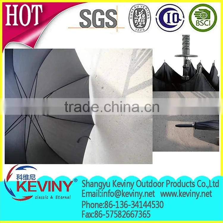 8K katana handle umbrella straight auto open umbrella with sword handle manufacture by china parasol factory