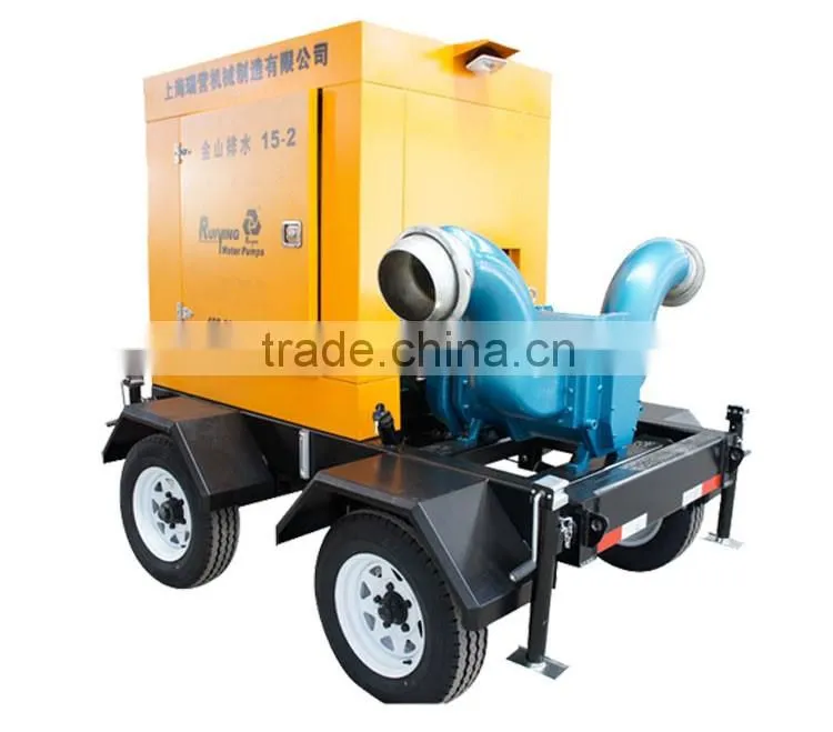 Multistage diesel water pump for city drainage/farm irrigation 36m3/hr