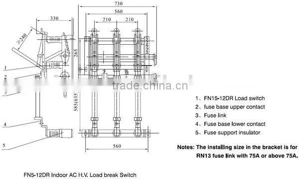 FN5-12 Series High Vacuum Indoor Load Break Switch