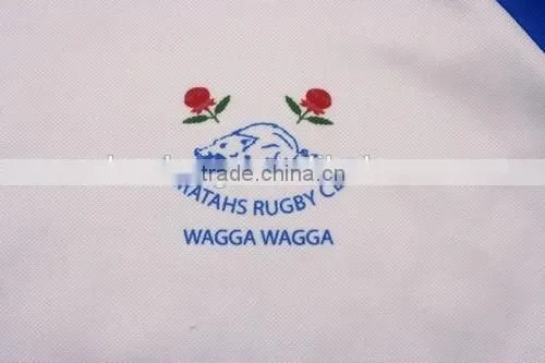Blue Color Any Style Logo Man Team Rugby Sportswear Jersey Uniform