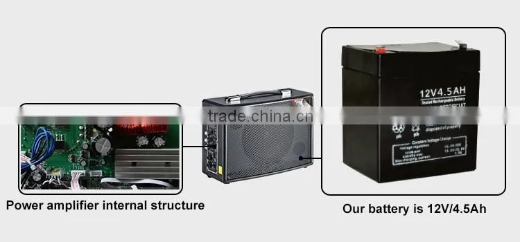 2016 China Wholesale Wooden Portable Speaker Powerful AMP Speaker Handle Wooden Cabinet