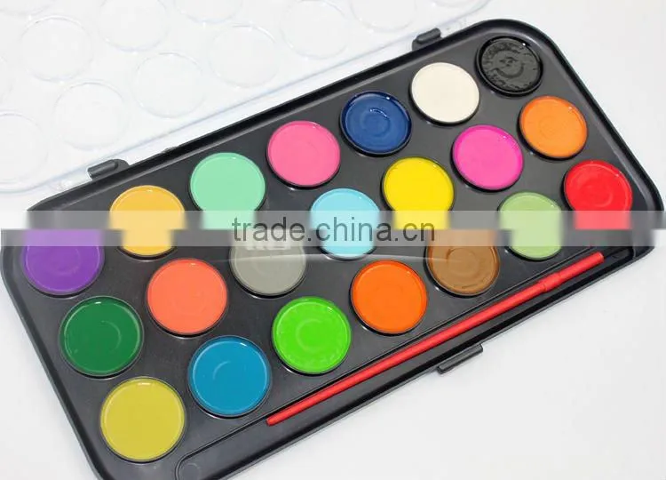 21colours semi dry watercolor paint set