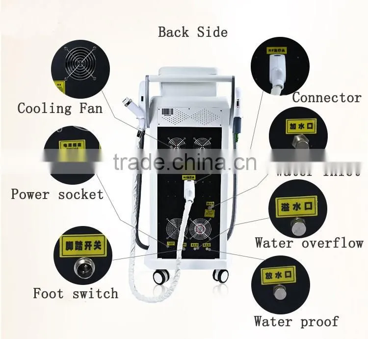 ipl laser hair removal machine / ipl rf ipl skin tightening beauty machine