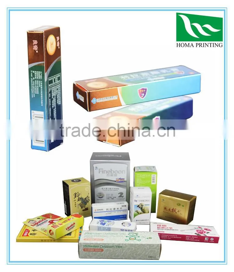 Custom medicine paper box packaging pill blister packaging