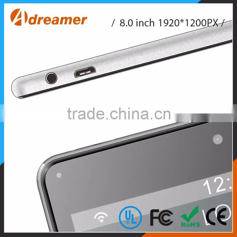 2016 new style 8 inch A64 Quad core 1920*1200 WIFI Bluetooth Tablet PC