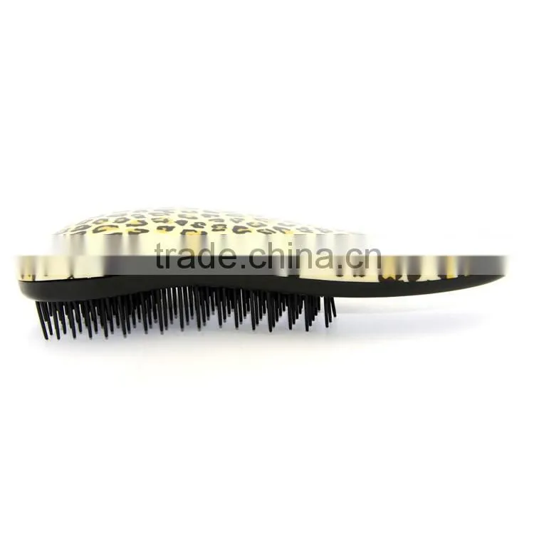 Leopard Magic Detangling Handle Tangle Hair Brush, Salon Styling Tamer Tool Comb