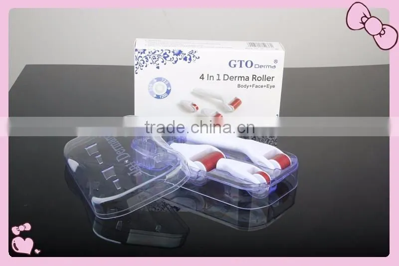 2017 newest 4 in 1 microneedle therapy sKin care derma roller