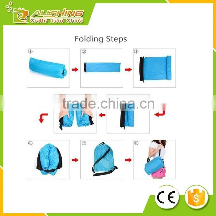 Wholesale Inflatable Lounger Outdoor or Indoor Air Sleep Sofa Couch Portable Furniture Waterproof Nylon Fabric Sleeping Compress