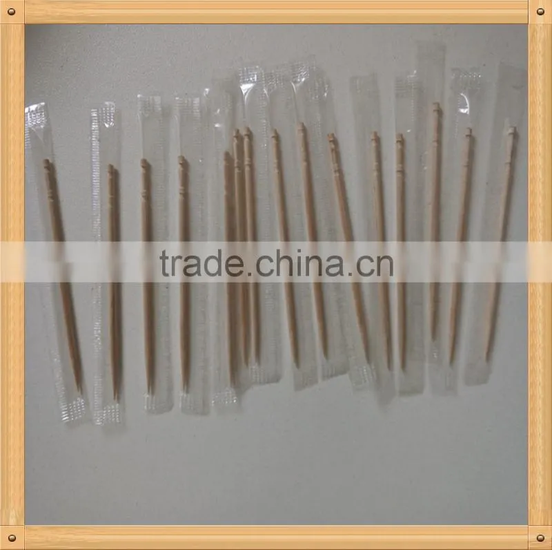 Double pointed Toothpick In Cellophane Bag Packing