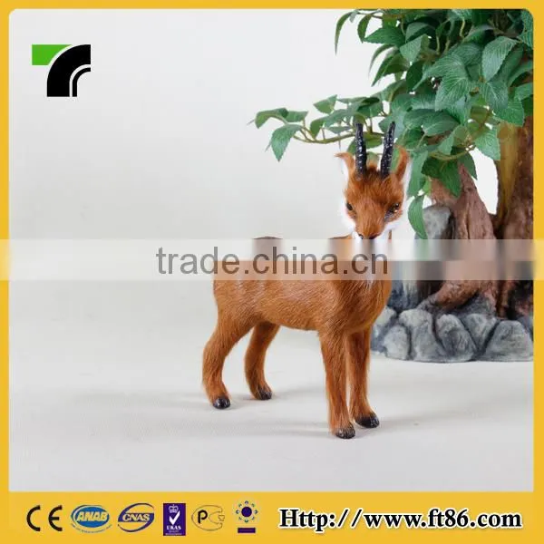 real fur animal giant size handicraft sheep plush wholesale garden ornaments