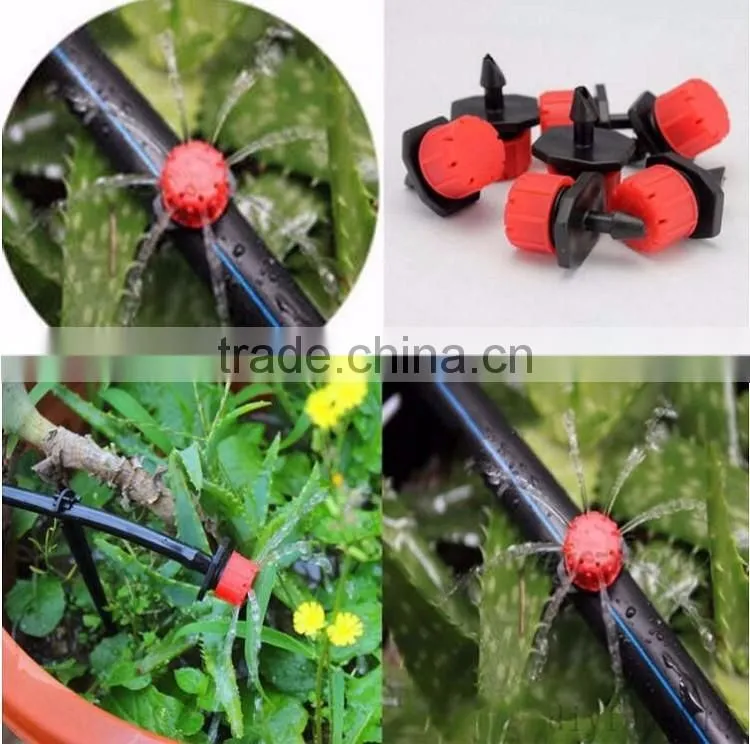 Flow adjustable micro irrigation dripper