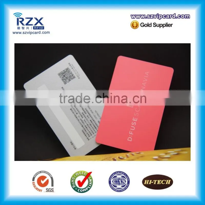 PETG enviroment friendly material salon membership loyalty mobile visiting card