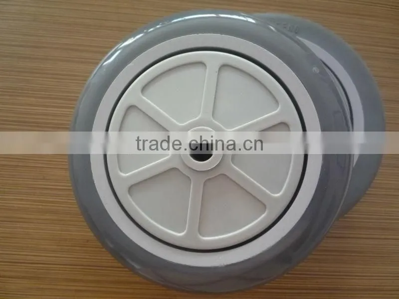 5 inch toy wagon wheels with plastic rim and ball bearing