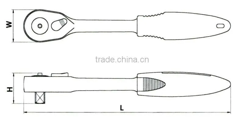 Curve ratchet handle with VPA/GS approved