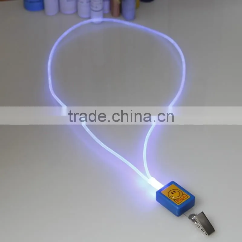 Cheap design your own flashing lumious lanyard
