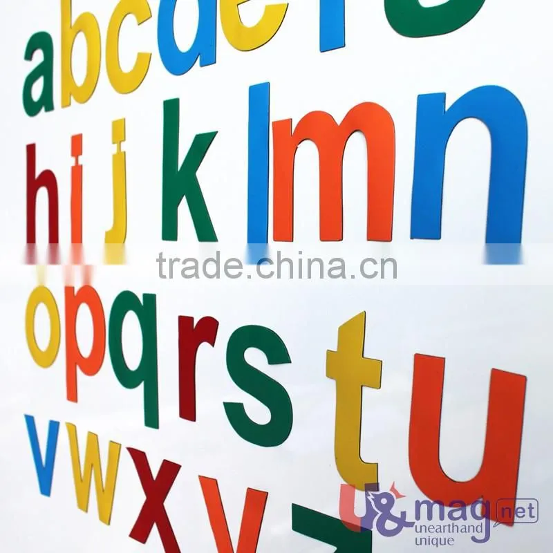 Fridge Magnet Alphabet A to Z Magnets Alphabet lowercase Multicolor Teaching Magnetic Small Letter