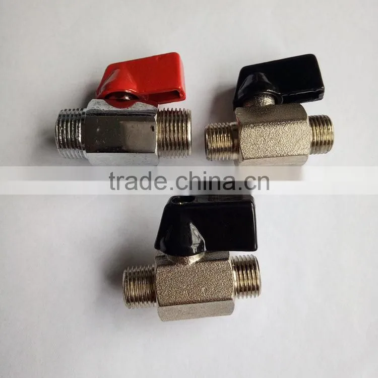 1/4" 3/8" 1/2"hot sale male thread brass ball valve