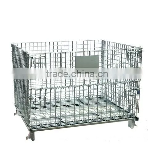 steel wire mesh bin cage/logistic metal cage