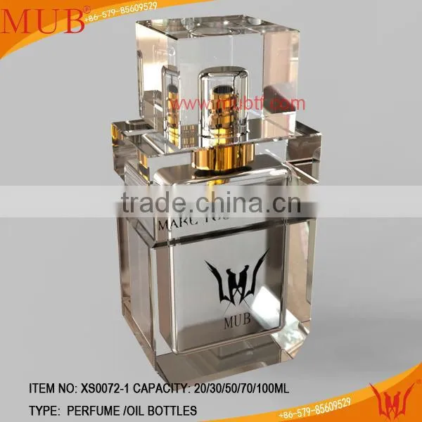 20/30ml unique shaped glass bottles,clear french square glass bottle