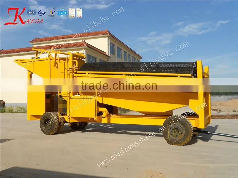 High capacity trommel scrubber machine, gold refining equipment, gold wash plant With Patent