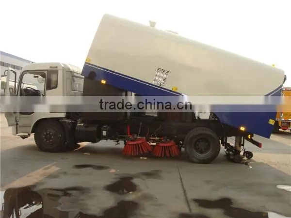 large dongfeng 6 wheels 180hp street sweeper truck for sale