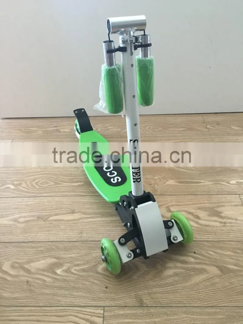3 wheels adults childs kick scooter with adjustable handlebar