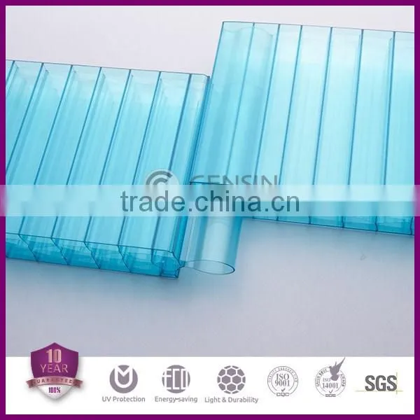 40mm thick polycarbonate translucent building elements for wall decoration
