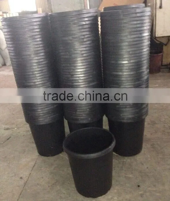 Made in China pp material black tall 15 gallon nursery pots