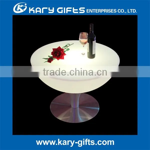 glowing multi color change led lighting up bar table