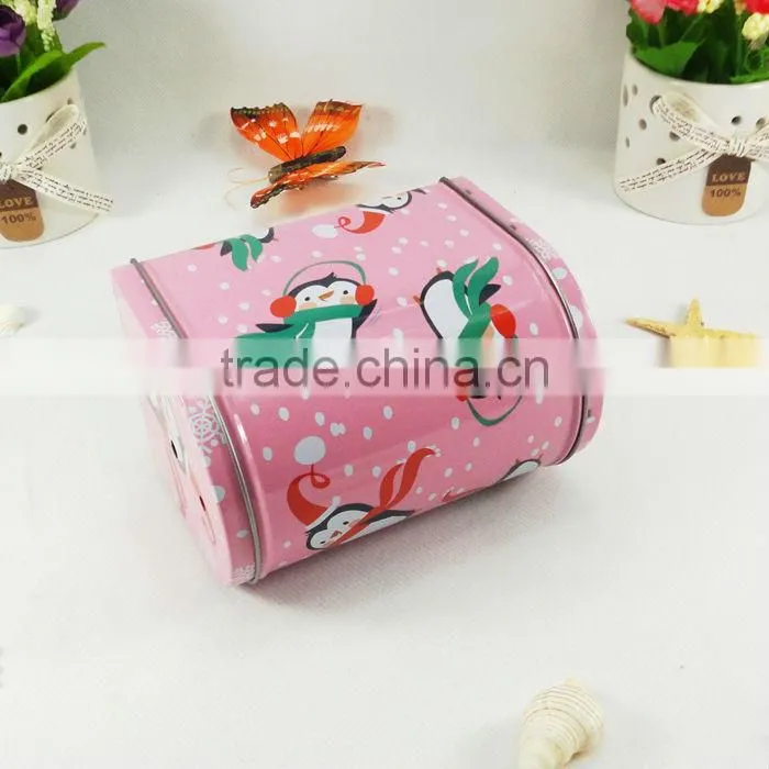 pretty snowman tin mail box