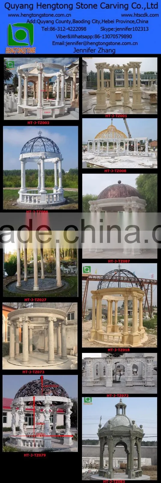 Hebei Marble Used Gazebo For Sale