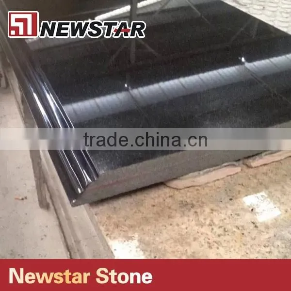 Newstar black solid color granite countertop