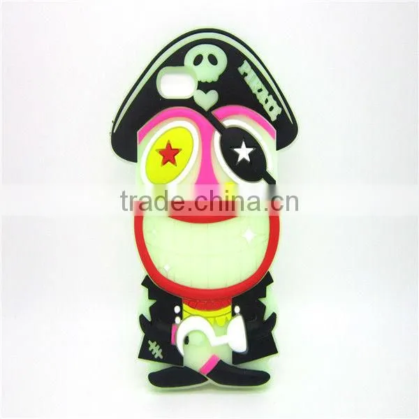 Human Skeleton Design Silicone Cellphone Case for Iphone