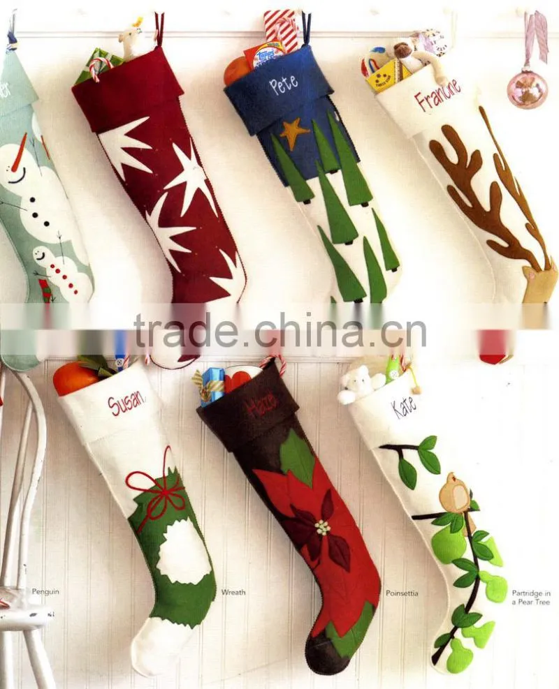 15012119 2015 Felt Christmas hat shoes decoration made in China