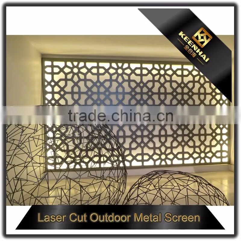 Decorative Carved Aluminium Interior Framed Wall Panel for Hotel Restaurant