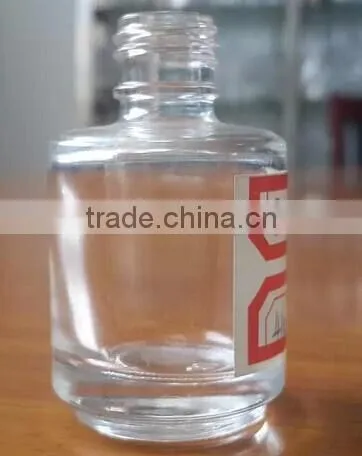 Empty round nail polish glass bottle 15ml