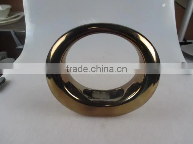 electroplated gold round ceramic vase