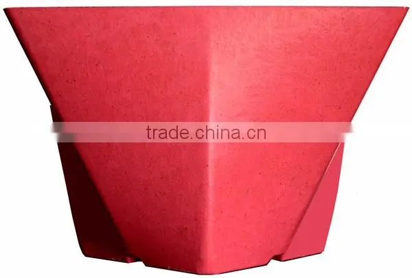 300*205 Biodegradable Colorful Plant Fiber flower pot