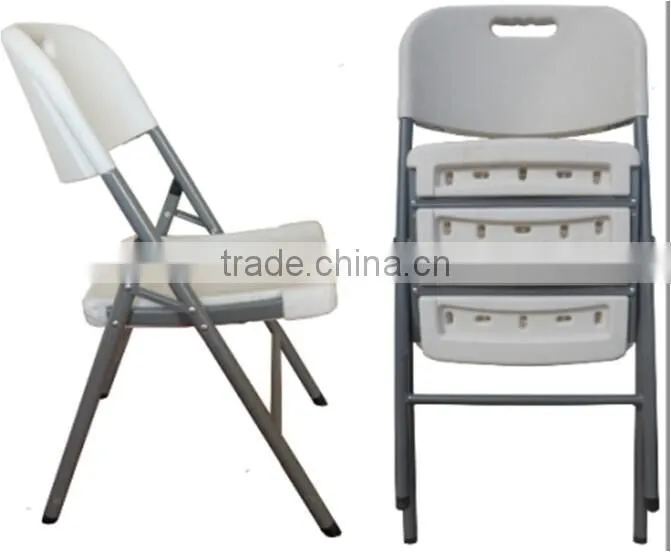 High quality white foldable plastic chair price