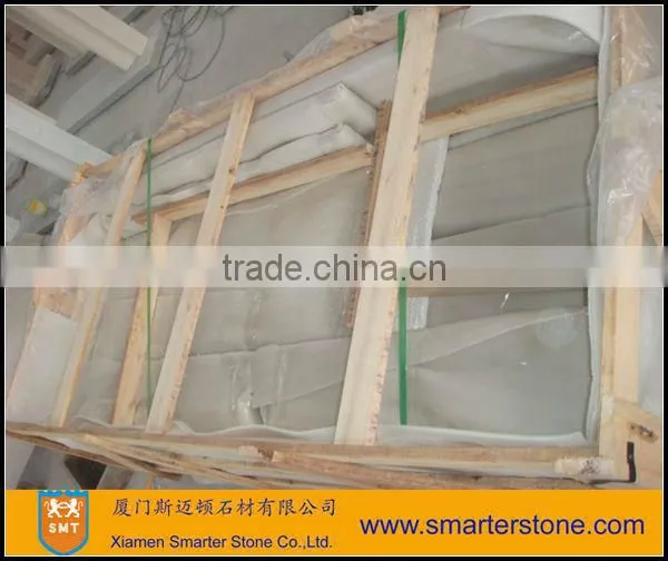 White Marble Tile Fireplace Surround