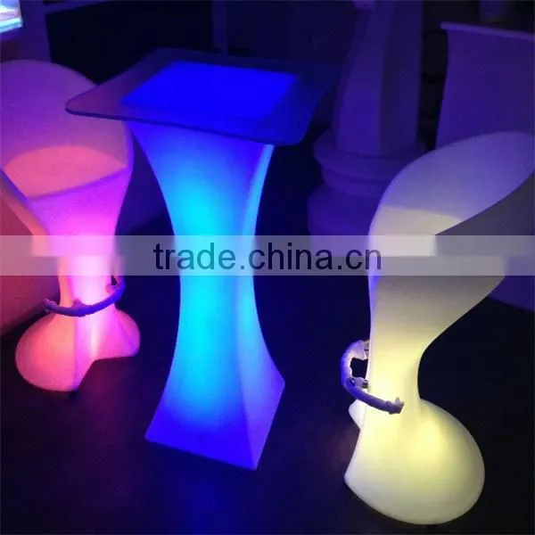 Colorful led lighting bar chair
