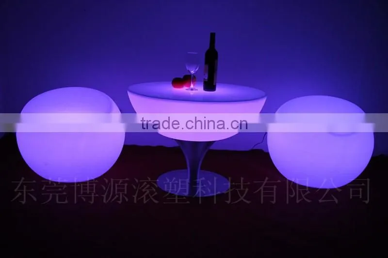 Durable high quality PE Spa ledlight up LED coffee table