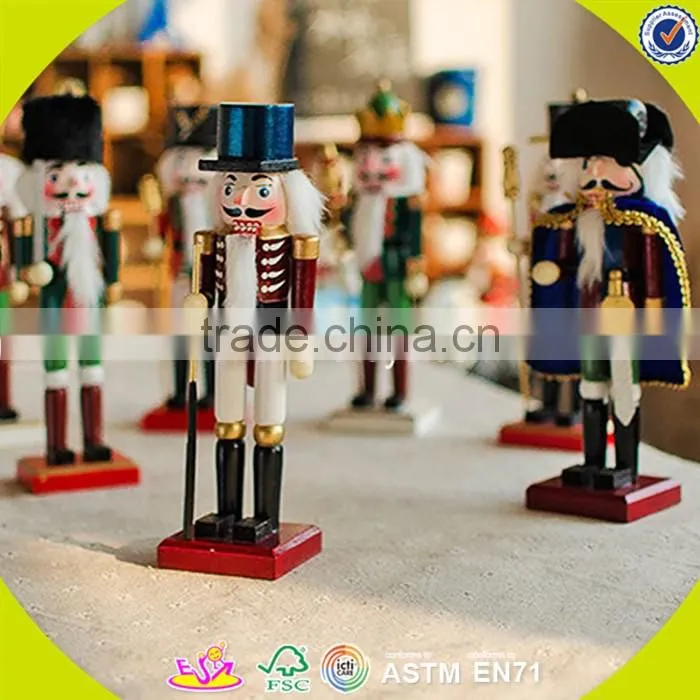 wholesale baby wooden colorful custom nutcracker, popular kids wooden nutcracker, fashion wooden custom nutcracker W02A006